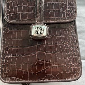 Brighton brown leather shoulder purse with matching leather wallet